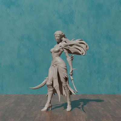 Mô Hình Elf Blade Dancer DnD Nhỏ (Tạo Bởi AI)