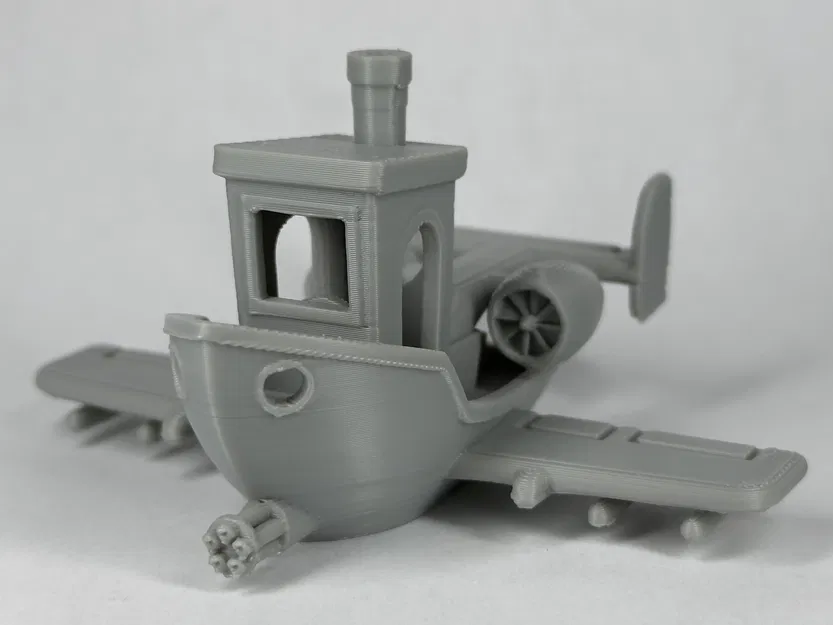 A-10 Benchy Fighter Jet - Mô hình máy bay chiến đấu Benchy độc đáo - Image 1