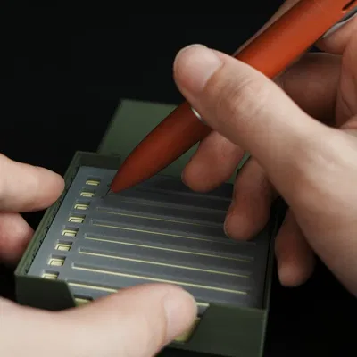 Khay Đựng Giấy Ghi Chú Kumiko Kèm 8 Mẫu Vẽ