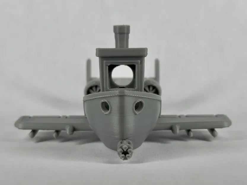 A-10 Benchy Fighter Jet - Mô hình máy bay chiến đấu Benchy độc đáo - Image 4