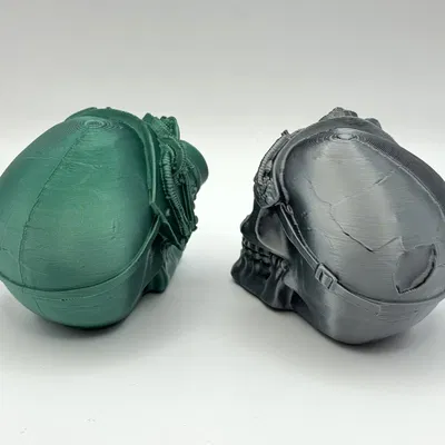 Đầu Lâu Steampunk Bánh Răng - Mô Hình In 3D Độc Đáo