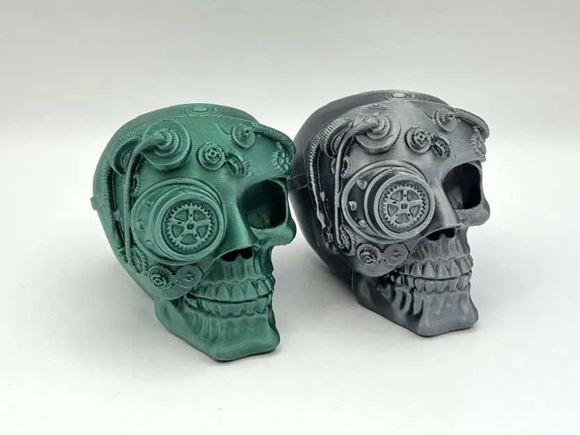 Đầu Lâu Steampunk Bánh Răng - Mô Hình In 3D Độc Đáo - Image 4