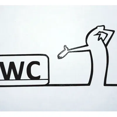 Móc treo cửa WC hình nhân vật 'La Linea' (Balum Balum) kinh điển