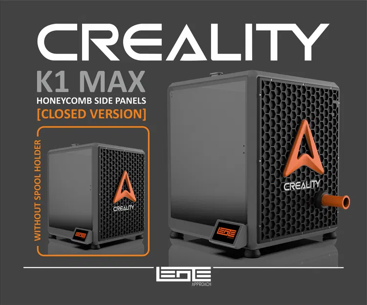 TẤM ỐP HÔNG KÍN CREALITY K1max CÓ GIÁ ĐỠ CUỘN IN - Image 1