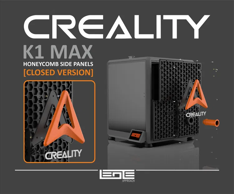 TẤM ỐP HÔNG KÍN CREALITY K1max CÓ GIÁ ĐỠ CUỘN IN - Image 3