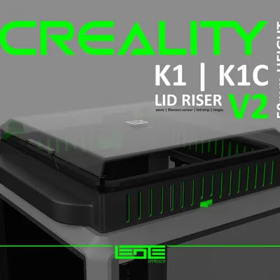 CREALITY K1 | K1C | K1SE - BỘ NÂNG NẮP V2 [Chiều cao 50mm]