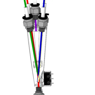 Hub 5 trong 1 nối tiếp có cảm biến sợi in