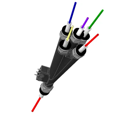 Hub 5 trong 1 nối tiếp có cảm biến sợi in