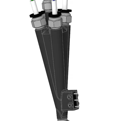 Hub 5 trong 1 nối tiếp có cảm biến sợi in