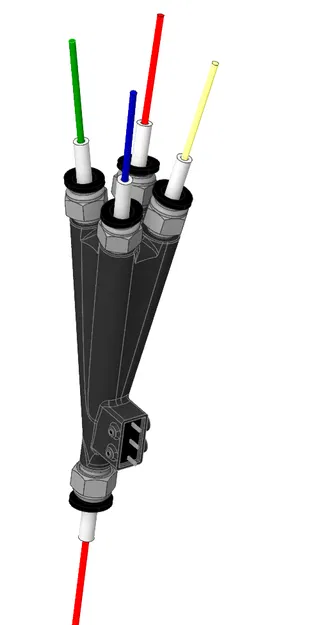 Hub 4 trong 1 nối tiếp có cảm biến dây - Image 1