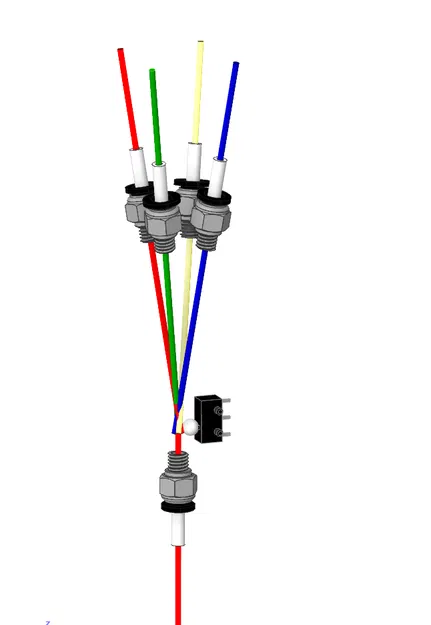Hub 4 trong 1 nối tiếp có cảm biến dây - Image 4