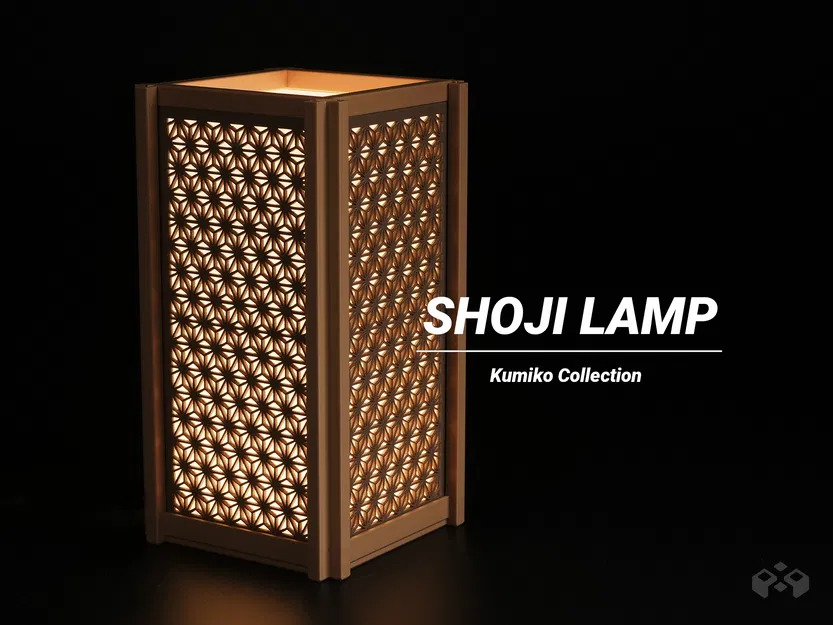 Đèn Lồng Kumiko Asanoha / 2 Phiên Bản / Bộ LED 001 - Image 1