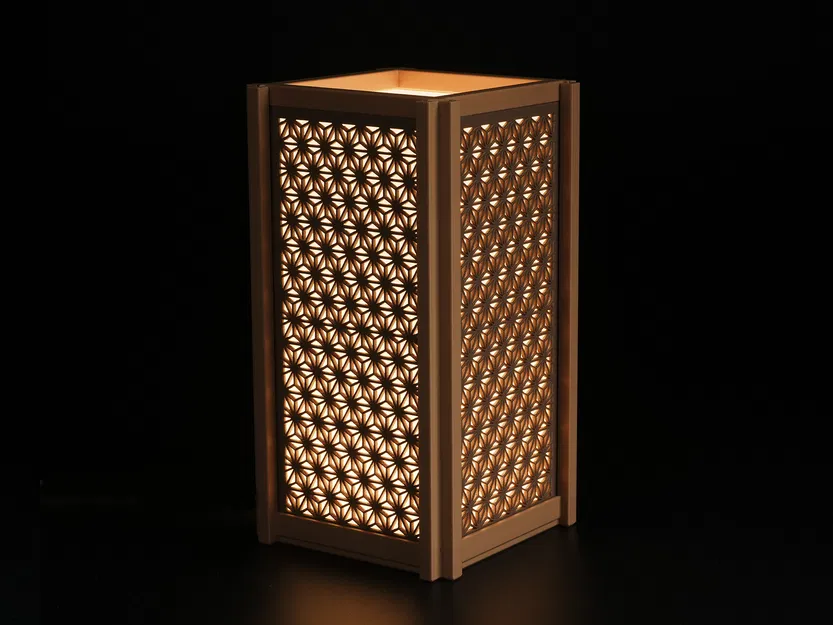 Đèn Lồng Kumiko Asanoha / 2 Phiên Bản / Bộ LED 001 - Image 3