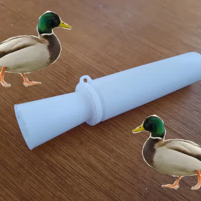 Còi Vịt Hoạt Động In 3D Đầy Đủ