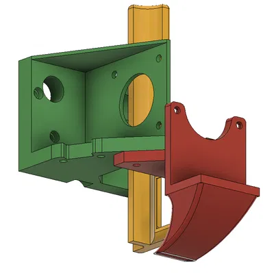 Mount Direct Drive Ender 3 V2 - Titan/V6