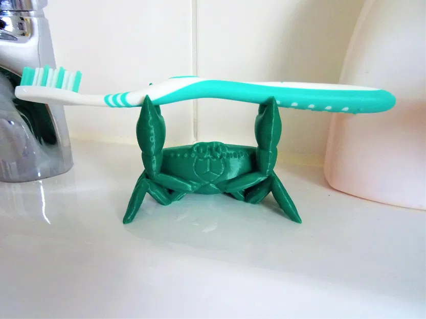 Keepitcrab - Chân đế hình cua đựng bàn chải, kính, bút - Image 1