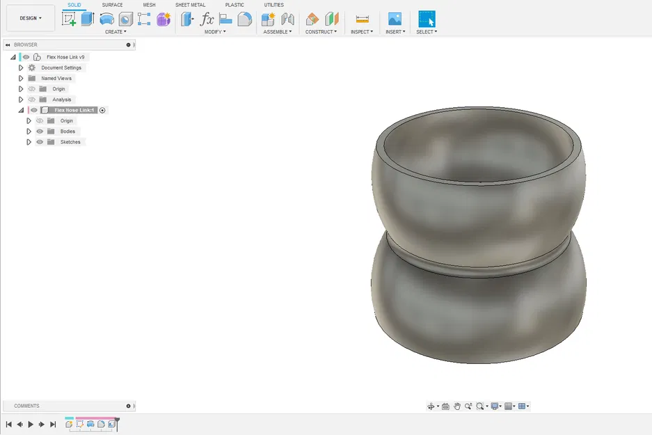 Khớp Nối Ống Hút Bụi Linh Hoạt - Thiết Kế Bằng Fusion 360 - Image 5