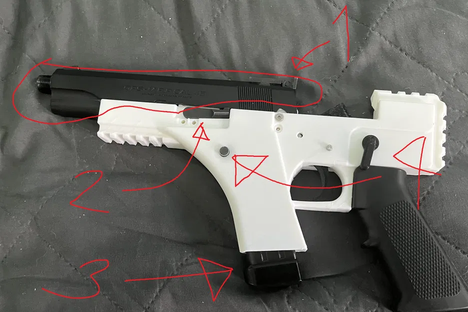 Mô hình 3D Airsoft Hicapa 3011 - Image 3