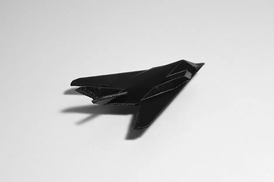 Máy bay tấn công tàng hình F-117 Nighthawk siêu nhỏ in một lần - Image 2
