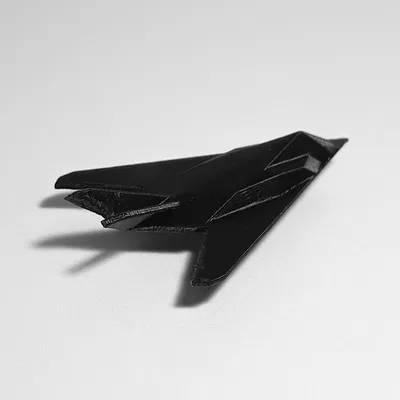 Máy bay tấn công tàng hình F-117 Nighthawk siêu nhỏ in một lần