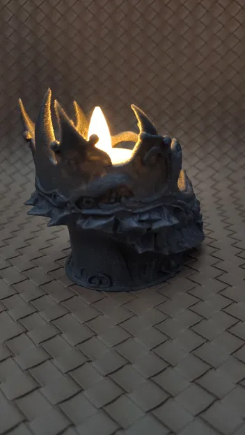 Đầu Lâu Lich King - Chân Nến LED - Image 7