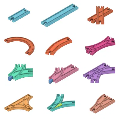 Hơn 20 bộ đường ray và cầu nối Brio