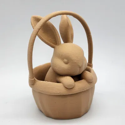 Thỏ trong Giỏ - Mẫu in 3D