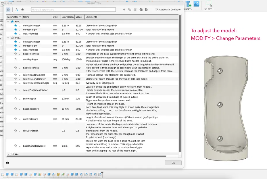 Giá Treo Bình Chữa Cháy (Parametric) - Image 6