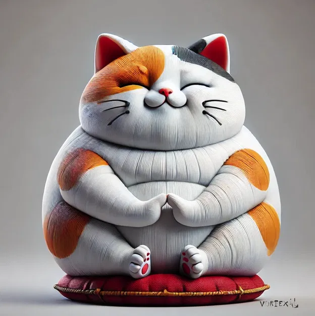 Mèo Thần Tài Maneki Neko May Mắn | Mô Hình In 3D - Image 1