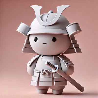 Mô hình Samurai 3D Dễ Thương