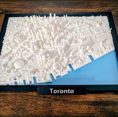 Mô Hình 3D Thu Nhỏ Thành Phố Toronto Canada
