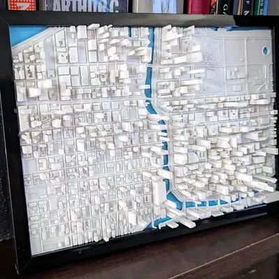 Mô hình 3D thu nhỏ Chicago Illinois