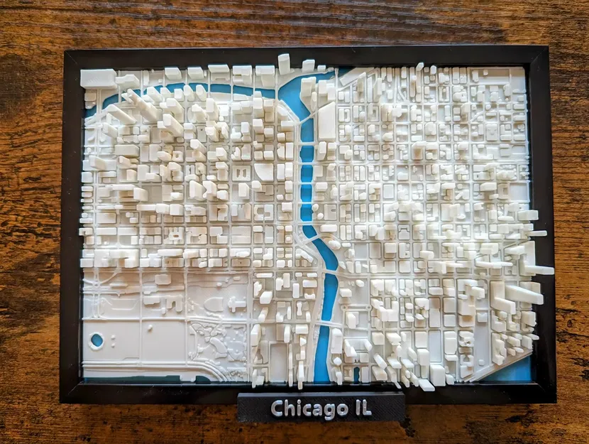 Mô hình 3D thu nhỏ Chicago Illinois - Image 3