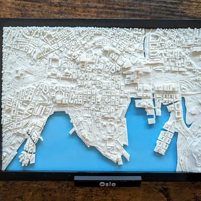 Mô Hình 3D Thu Nhỏ Oslo, Na Uy