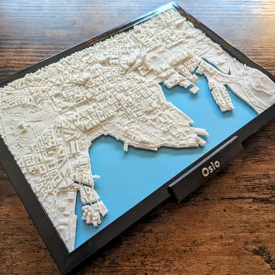 Mô Hình 3D Thu Nhỏ Oslo, Na Uy