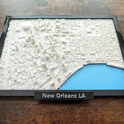 Mô hình thu nhỏ 3D New Orleans Louisiana