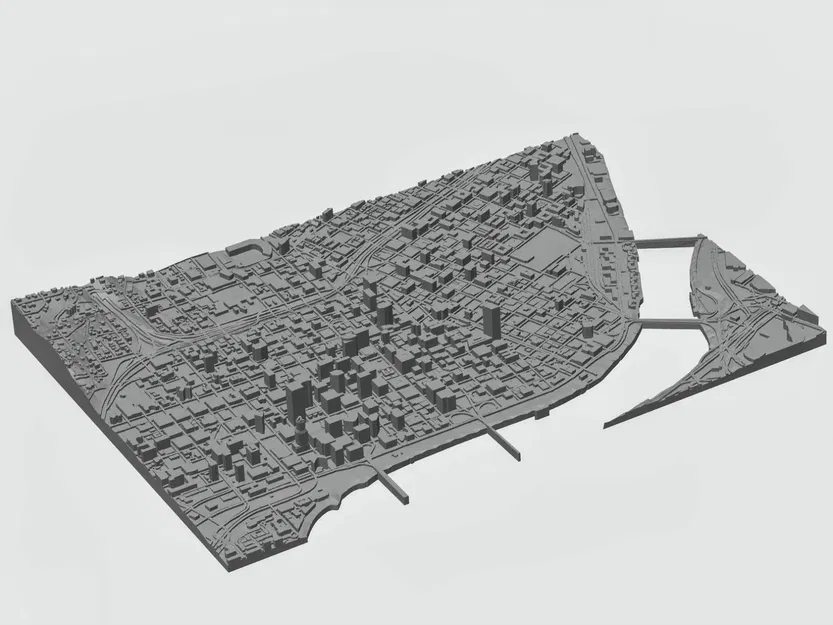 Mô Hình Thu Nhỏ 3D Portland Oregon - Image 9