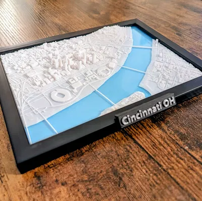 Mô hình 3D thu nhỏ Cincinnati Ohio