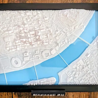Mô hình 3D thu nhỏ Cincinnati Ohio