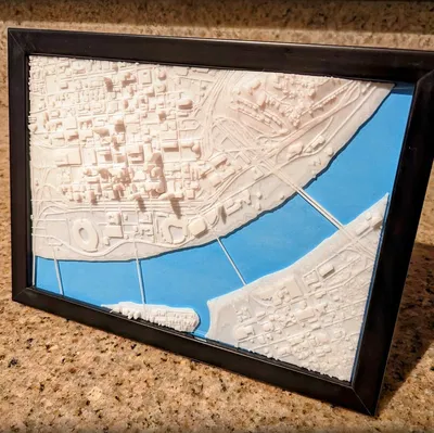 Mô hình 3D thu nhỏ Cincinnati Ohio