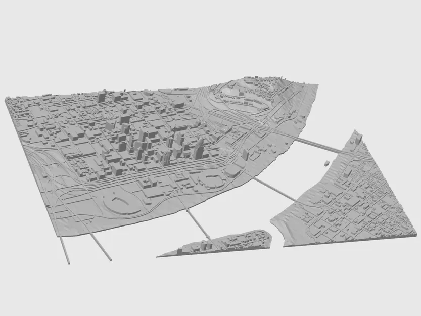 Mô hình 3D thu nhỏ Cincinnati Ohio - Image 5