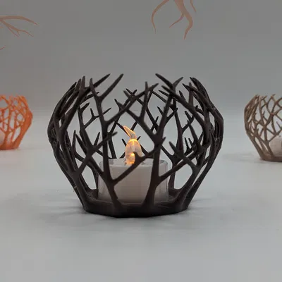 Chân Nến Cây Kinh Dị Halloween - Trang Trí Ma Quái In 3D