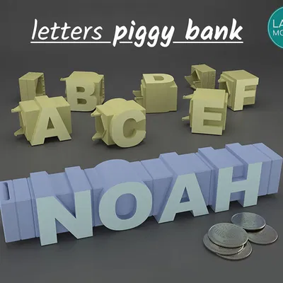 LetterBank: Heo đất cá nhân hóa - Font Tiêu chuẩn