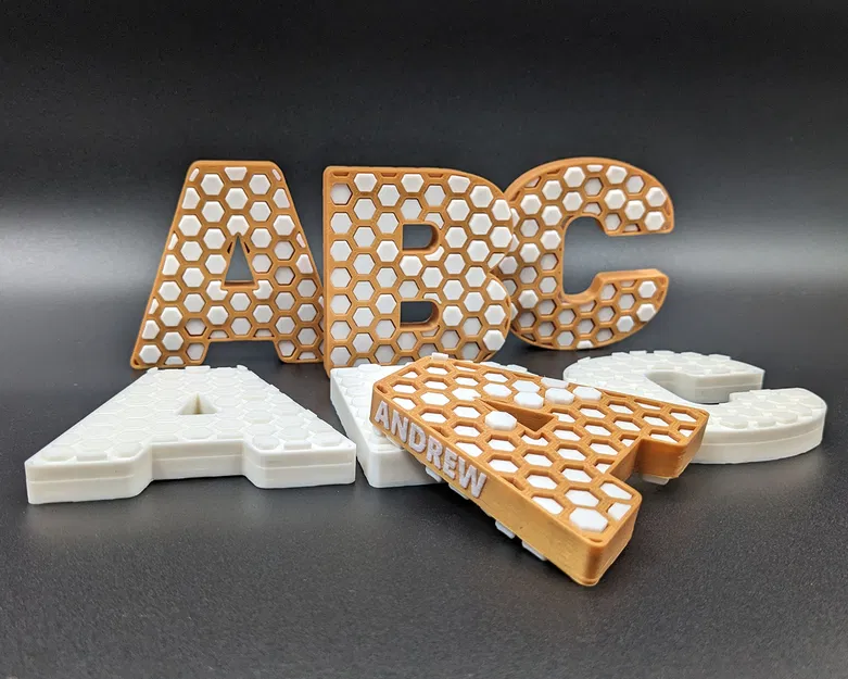 Chữ Cái Tổ Ong Fidget 3D - ABC - Image 1