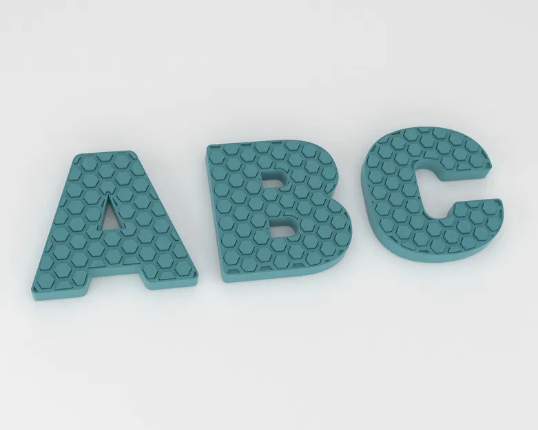 Chữ Cái Tổ Ong Fidget 3D - ABC - Image 3