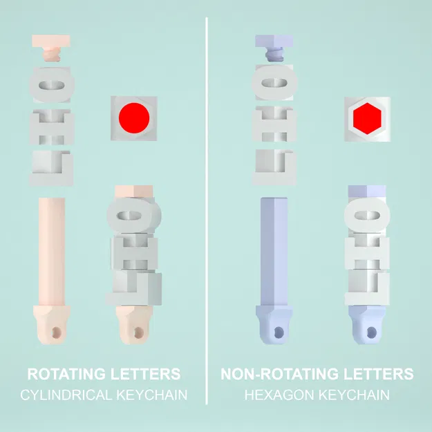 Móc khóa tên spinner tùy chỉnh - Image 3