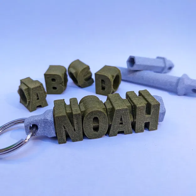 Móc khóa tên spinner tùy chỉnh - Image 4