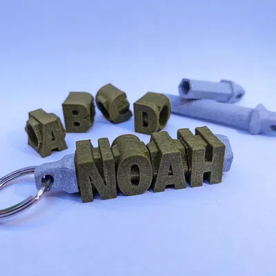 Móc khóa tên spinner tùy chỉnh