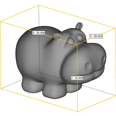 Mô hình hà mã dễ thương