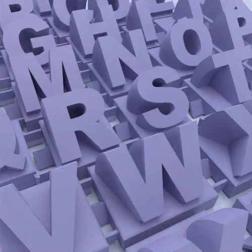 Tên 3D từ các chữ cái - Phông chữ tiêu chuẩn - Image 2